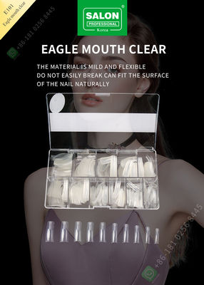 미용실 미 잘못된 독수리 달 사각 못은 프랑스어 제품 아크릴 초장축 반쪽 커버 팁에게 비밀 정보를 제공합니다