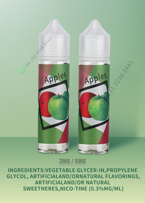 FCC 3mg 6mg 전자 액체 Vape 주스 Vaping 액체 유효 기간 24 달