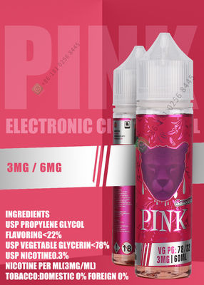 30ml 60ml Vape 주스 Nic 소금 니코틴 강도 3mg 6mg