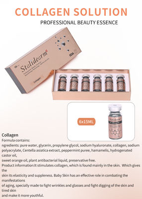 10ml 개인 레이블 스탈리드어름 콜라겐 수분화 강화 에센스 항 노화 피부 관리 얼굴 비타민 C 세럼