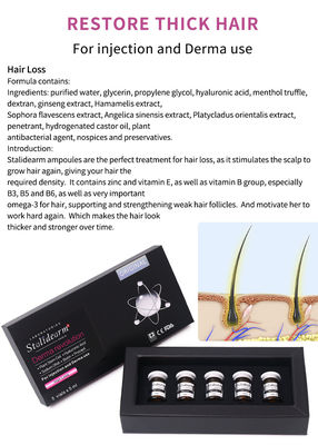 OEM 스탈리드어름 모발 수리 세움증 모발 성장 항 탈모 메소 테라피 세움증 주사 5ml