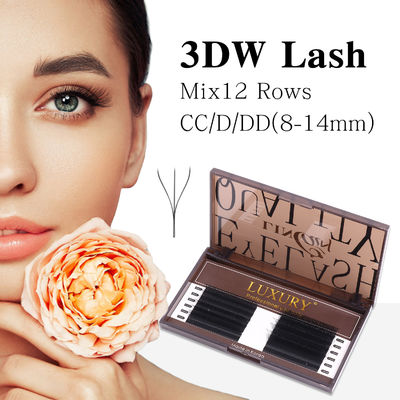 8-14mm 개인 가짜 눈꺼풀 CC/D/DD 컬링 볼륨 눈꺼풀 확장 두 번째 팁 캐시미어 YY 래시 확장