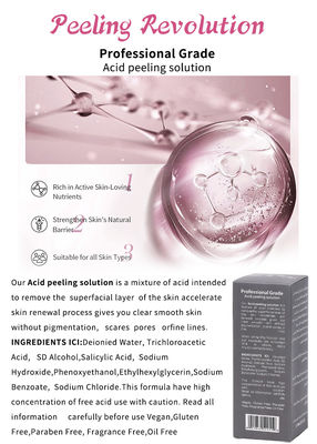 껍질 껍질 껍질 껍질 벗기 용액 여드름 제거 피부 관리 피부 벗기 30ml