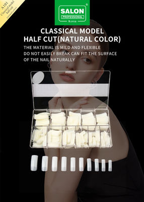 DIY 아트 자연 색상 전체 커버 가짜 손톱 손톱 연장용 500pcs/박스