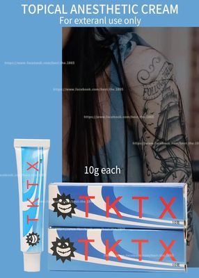 TKTX 마취 크림 10g 물 기반 비유성 문신 마취 크림 3~7일 간 빠른 배송