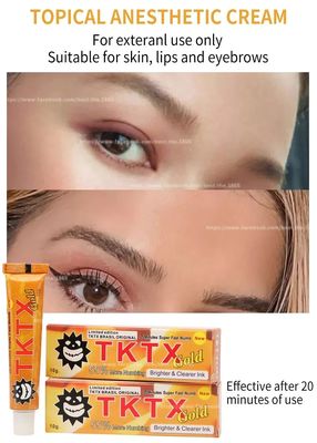 TKTX 마취 크림 10g 물 기반 비유성 문신 마취 크림 3~7일 간 빠른 배송