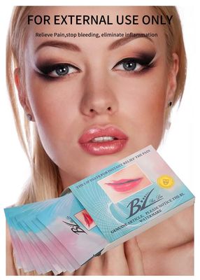 12 Pieces/Box Non-Disposable Lip Numbing Patch with Real Effect for Pain Relief and Fast Numbing