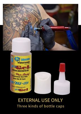 최대 강도 통증 완화를 위한 2% 리도카인 및 1.5% 테트라카인을 함유한 속효성 타투 마취 젤