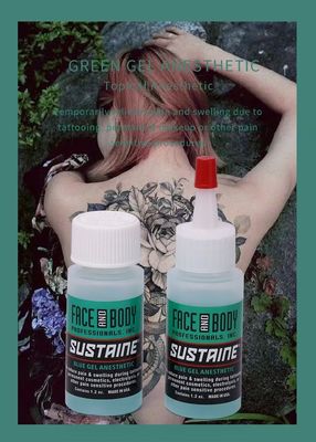 빠르게 작용하는 문신 마비 젤 2% 리도카인과 1.5% 테트라카인을 통증 완화용으로