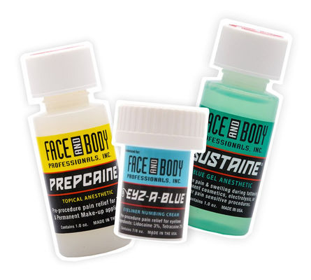 빠르게 작용하는 문신 마비 젤 2% 리도카인과 1.5% 테트라카인을 통증 완화용으로