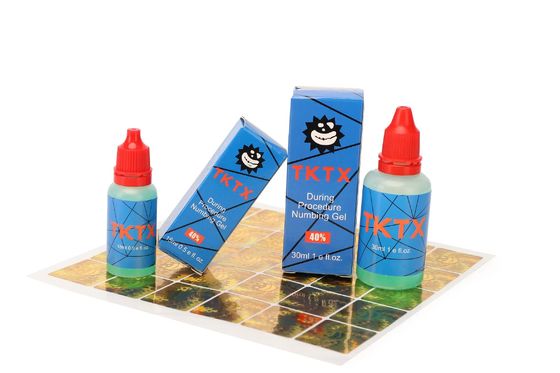 TKTX 마취 젤 15ml 빠른 작용 블루 젤, 9% 리도카인 함유 통증 완화