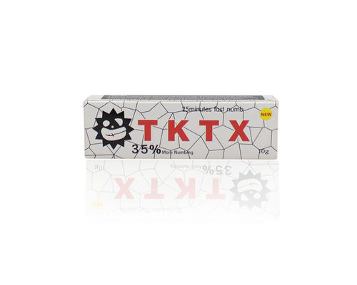 10g TKTX 화이트 마비 크림 통증 중지 눈썹 립 마취 리도카인 크림