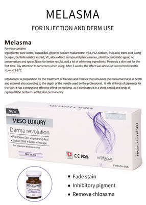 까만 반점을 위한 반대로 UV Meso 기미 제거 혈청 주입 5ml 얼굴 혈청
