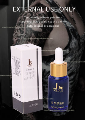 겔 영구적 메이크업을 마비시키는 투명 JS 문신 마비시키 솔루션 반대 알레르기는 액체를 마비시킵니다