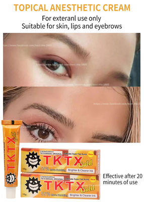 레이저 머리 제거를 위한 본래 TKTX 노란 무감각ing 크림 10g Microneedling