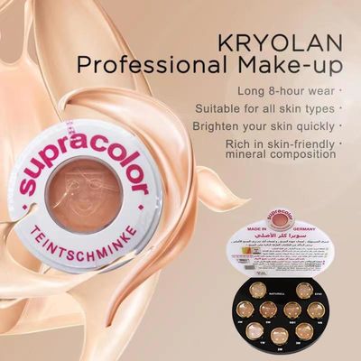 이펙티브 Kryolan Supracolor 오일 컨트롤 페이스 파운데이션 코스메틱 루스 파우더