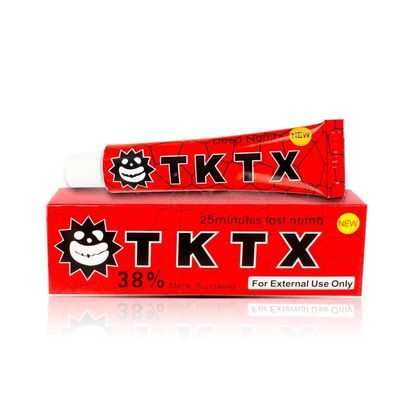 빨간 TKTX 문신 마비 크림 마취 PMU 눈썹 문신 애프터케어 크림