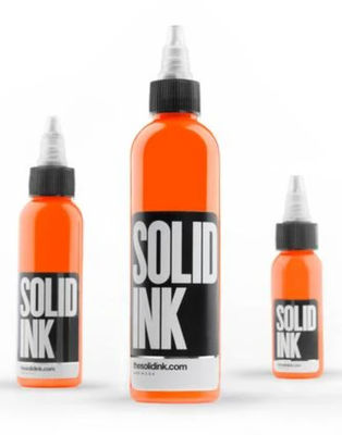 순수한 영구적 메이크업 피그먼트 오렌지 귀영 나팔 잉크 고형 물체 귀영 나팔 잉크 30ML 60ML 120ML 260ML