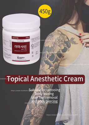 표면 마이크론티드링 문신 영구적 화장을 위한 450G 국소 리도카인 크림 / 마비시키는 크림