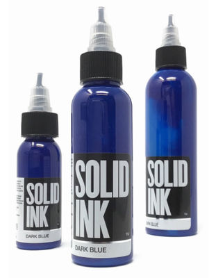 진한 파란색 고체 잉크 문신 잉크 30ML 60ML 120ML 유기 안료